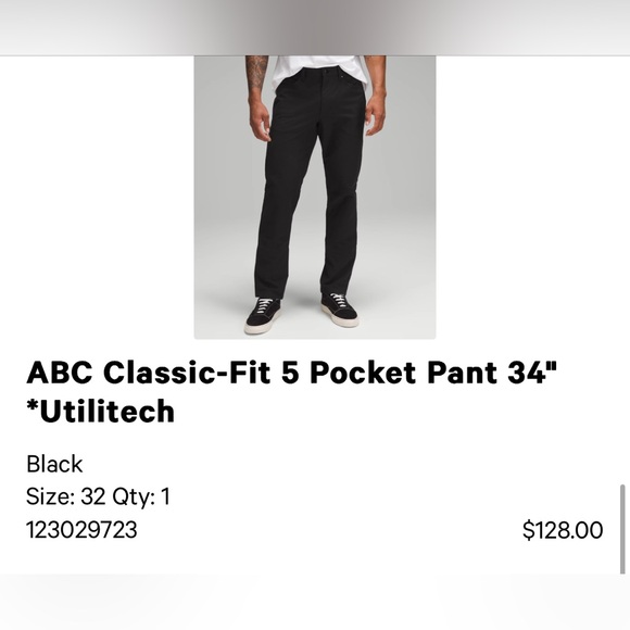 Lululemon ABC Classic Fit 5 Pocket Pant Utilitech - Picture 6 of 6